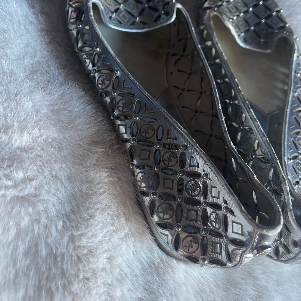 Michael Kors Silver Patterned Flats - image 6